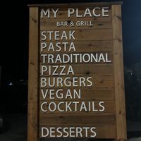 Menu  at My Place in Kos