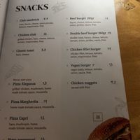 Menu  at My Place in Kos