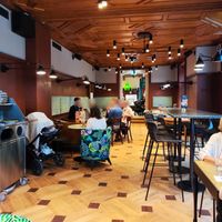 Groud floor seating at Tibits  in Zug