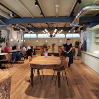 Upstairs seating at Tibits  in Zug