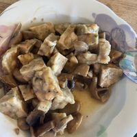 Hervorragende Semmelknödel mit Pilzsoße at Gajas Welt in Kaisersbach-ebni