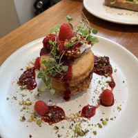 A bit of a throwback (not from my most recent visit) but a picture of their vegan pancakes  at WatchHouse - Seven Dials in London