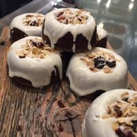 vegetarian cakes at Terra in Riga