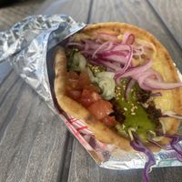 jackfruit gyro   at Tiki Tzatziki  in Hanalei