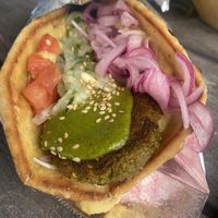 falafel gyro  at Tiki Tzatziki  in Hanalei
