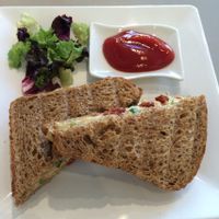 I guess it's called toasted sandwich at De Vegetarische Traiteur in Amsterdam