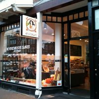 Outside at De Vegetarische Traiteur in Amsterdam