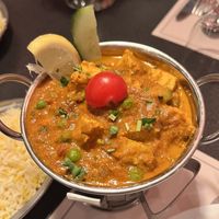 Tofu Palak with ricee  at Masala Indian Restaurant in Weil Am Rhein