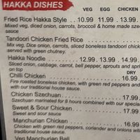 Menu  at Balti Indian Restaurant Niagara in Niagara Falls