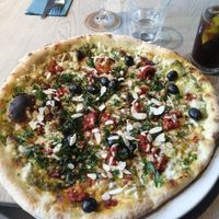 Vegan bocabar pizza jul 2024 at Bocabar in Bristol