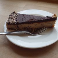 Raw chocolate cake at Goodies Berlin - Friedrichshain in Berlin