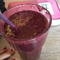 Berry banana smoothie? Cant remember name. Best smoothie ever  at Goodies Berlin - Friedrichshain in Berlin