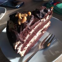 Peanut butter cake thing - massive and delicious  at Goodies Berlin - Friedrichshain in Berlin