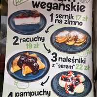 Dessert menu at Wege Polka in Warsaw