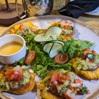 Patacones at Spicy Coconut in Cocles