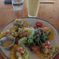 Patacones! at Spicy Coconut in Cocles