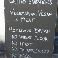 The sign that called us in. at Big Apple in Copenhagen