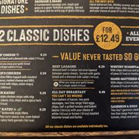 Menu at Anton Arms in Andover