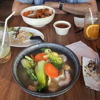 Soup and lemongrass tofu  at Thanh Thanh Cafe in San Francisco