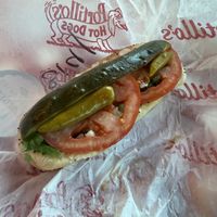 Plant Based hot dogs are soooo good.  at Portillo's  in Scottsdale