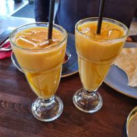 Vegan Mango Lassi at Namaste Village in Oxford