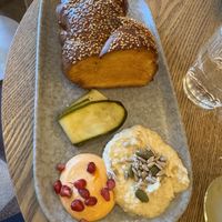 Phenomenal twist bread appetizer  at Dip Honest Food - Annecy  in Annecy