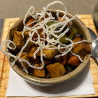 Wok de tofu- sauce was really nice, would have been great with rice. at Riviera Parador in Puerto Madryn