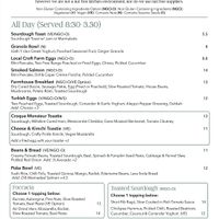 Menu at Bean & Bread Rogerstone in Newport