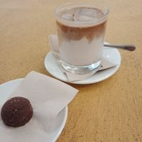 Little chocolate energy ball (was alright) at Cortese in Florence