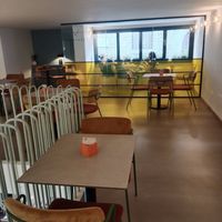 Also upstairs seating area (way bigger than in the picture) at Cortese in Florence