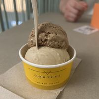 cappuccino / salted caramel  at Cortese in Florence