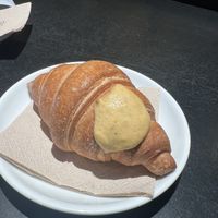 Cream filled croissant  at Cortese in Florence