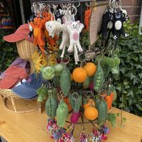 Cute key chain toys (although I don't know what they're made of) at Fraai in Utrecht