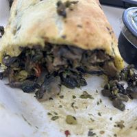 Hippy pie full of mushrooms!  at Savory Pies of the World in Placerville
