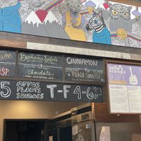 Menu  at Sofie's Scoops Gelateria in Olympia