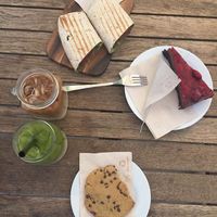 Wrap, iced coffee, cookie, & cake at Goodies Berlin - Schlachtensee in Berlin