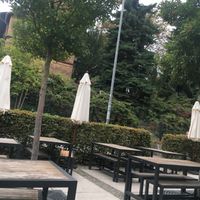 the sitting at the outside  at Goodies Berlin - Schlachtensee in Berlin