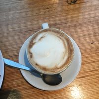 Cappuccino with soy milk at Goodies Berlin - Schlachtensee in Berlin