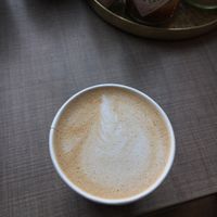 Cappuccino to go with oat milk at Goodies Berlin - Schlachtensee in Berlin