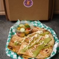 Quesadilla at Val's Vegan Kitchen in San Diego