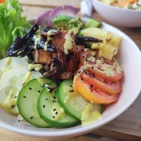 tofu bowl at Organica Lounge Kandy in Kandy