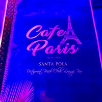 Menue   at Cafe Paris in Santa Pola