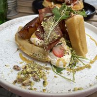 Vegan James, Jules & the giant peach  at Utter Waffle - Balham in South West London