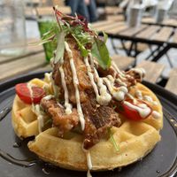 Vegan wafflin’ Chick’n   at Utter Waffle - Balham in South West London