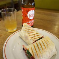 Wrap + Kombucha at Goodies Berlin - Globetrotter - Maybe closed in Berlin