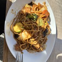 Wok with tofu  at Chee Is Thaï in Casablanca