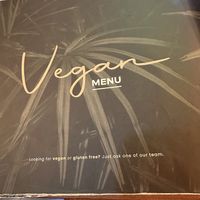 Vegan menu.  at Little Dessert Shop   in Stoke-on-trent