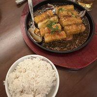 Sizzling tofu in house special sauce   at Tofu Vegan - Charlotte in London