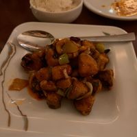 gong bao king o'ster mushrooms (#24) at Tofu Vegan - Charlotte in London