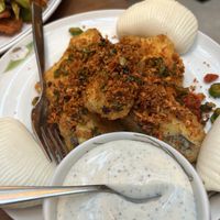 Fried aubergines with bao buns   at Tofu Vegan - Charlotte in London